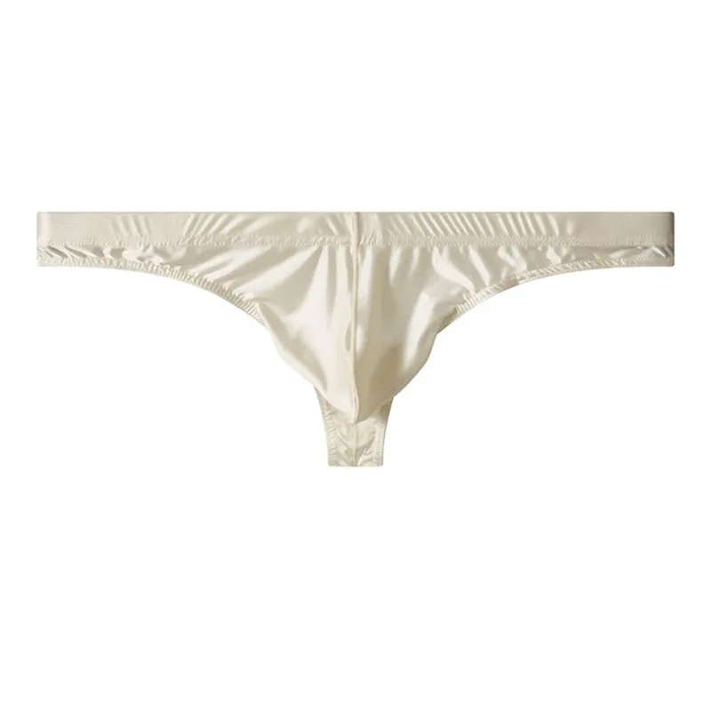 Breathable Ice Silk Underwear Ice Silk G-String Brand New Men's Underwear Classic Style Thongs Lightweight Ice Silk Underwear
