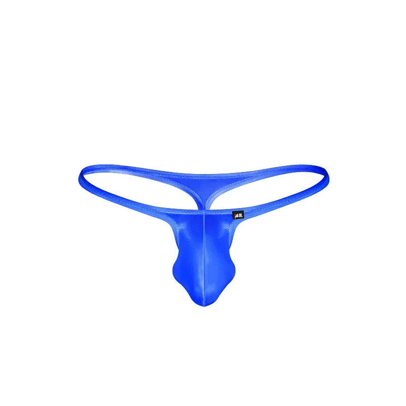 Men's Underwear Japanese Style Ultra-Thin Ice Silk Thong Low Waist Elastic Comfortable T-Back