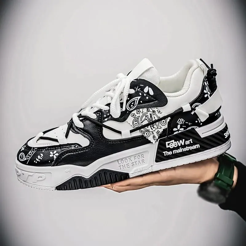 Men's sports and casual board shoes trendy men's shoes fashionable street shoes daily walking shoes