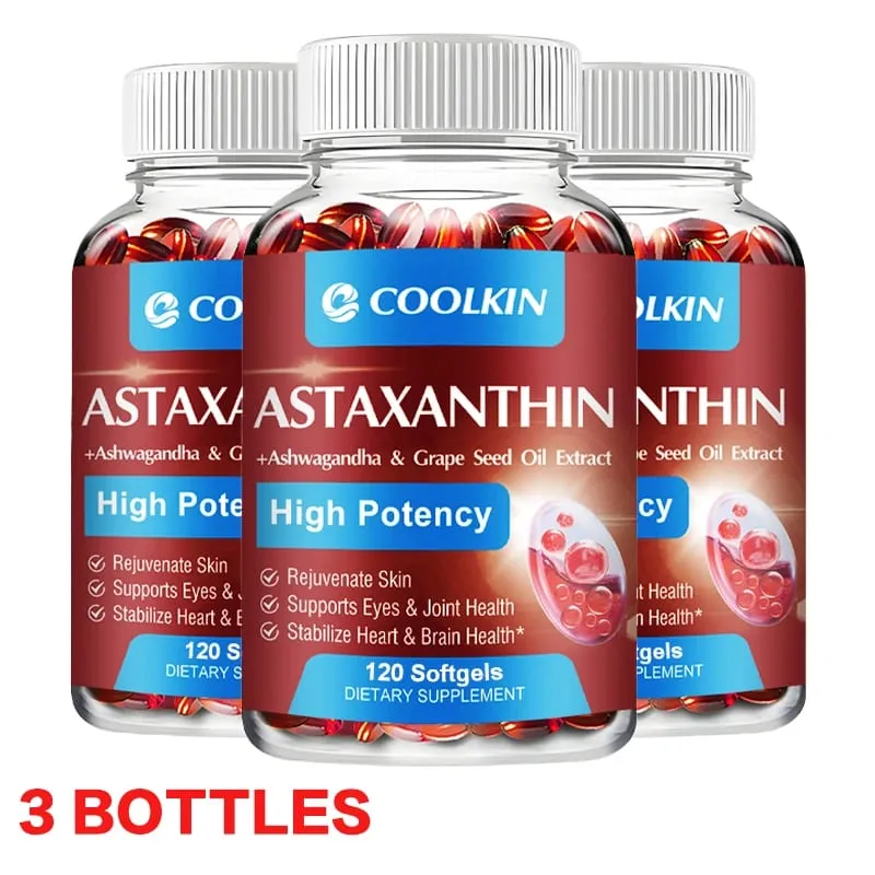 Astaxanthin - Promotes Cardiovascular Health Speeds Up Metabolism Supports Eye Joint and Skin Health