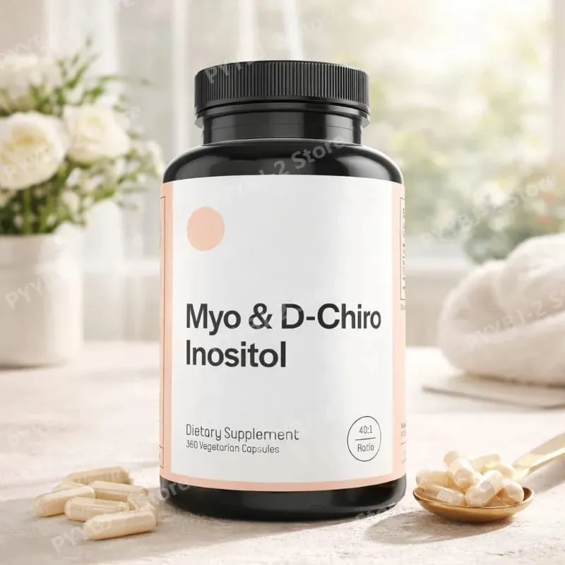 Kobiety Myo i D-Chiro Inozytol w kapsułkach Codzienne suplementy diety dla równowagi hormonalnej i wsparcia zdrowia jajników 120 sztuk
