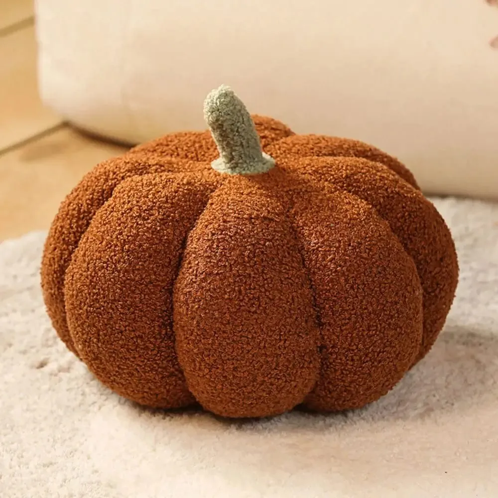 New Cotton Stuffed Pumpkin Pillow Cute Soft Pumpkin Plush Pillow Simulated Pumpkin Soft Back Cushion