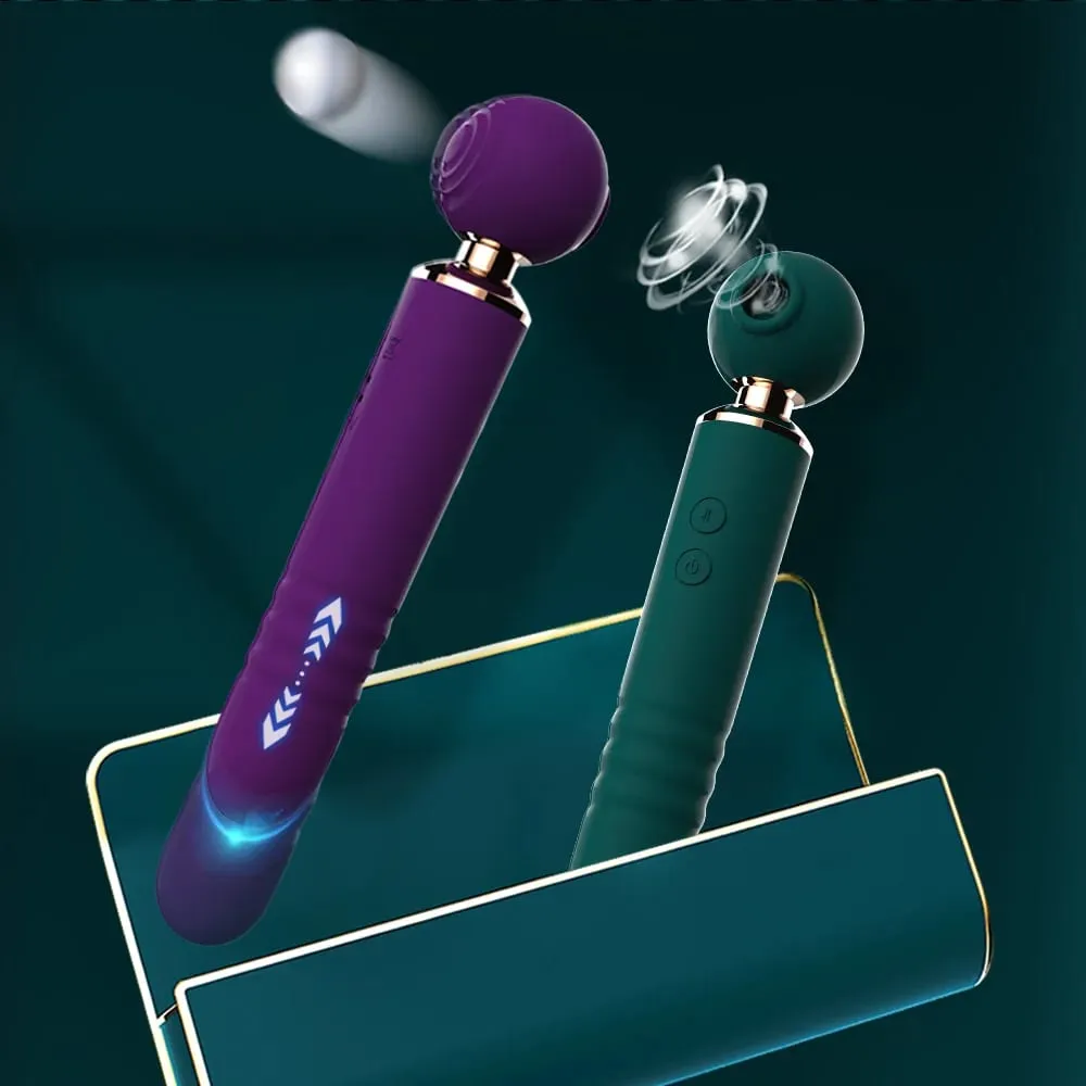Vibrateurs puissants Av Magic Wand pour femmes 3 en 1, jouets sexuels, gode télescopique, stimulateur du point G, tapotement, ventouse et masseur de Clitoris