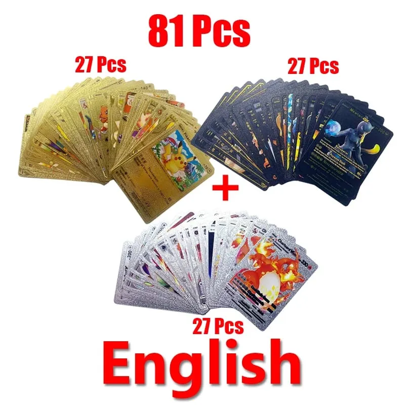 81-36Pcs Pokemonการ์ดเยอรมันสเปนฝรั่งเศสภาษาอังกฤษVmax GX Energy Card Pikachu RareคอลเลกชันBattle Trainerเด็กของขวัญของเล่น