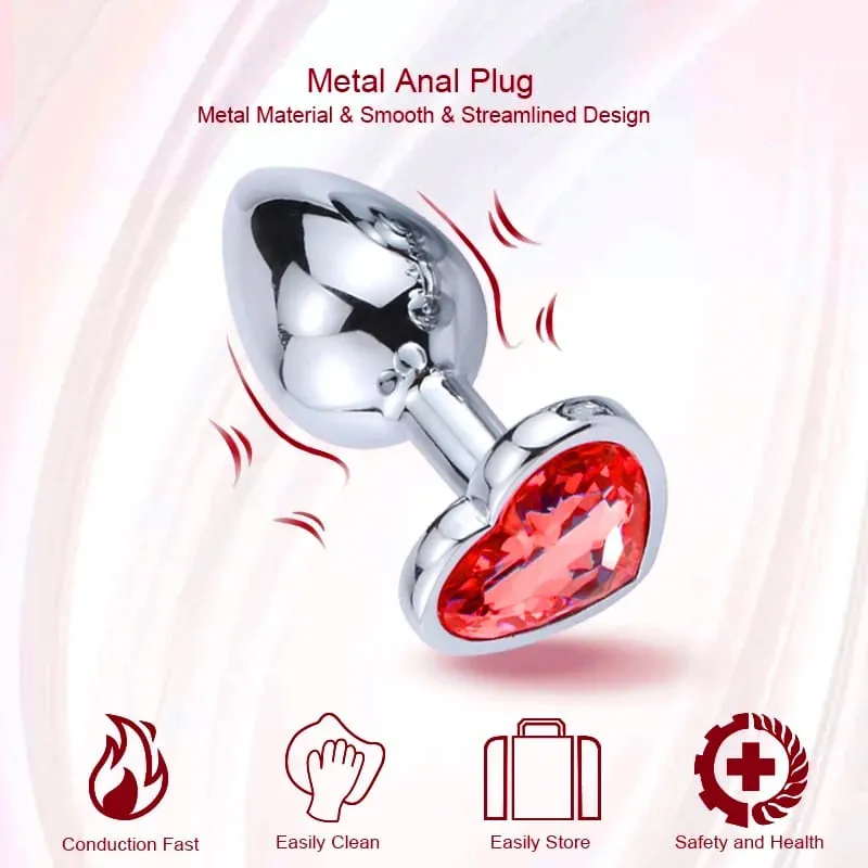 S/M/L Metal Anal Plug Butt Plug Sex Toy Butt Toy for Women Men Couples Gay Adult Game Masturbation Anal Diamond Sex Shop