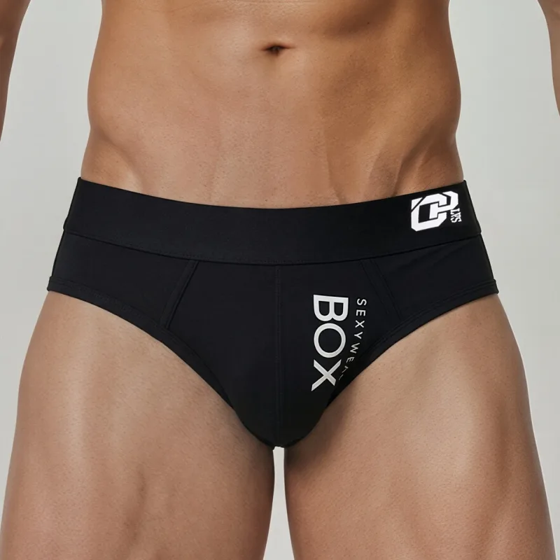 1/2Pcs High Quality Low Waist Sexy Mens Underwear Briefs Letter Print Men's Lingerie Cotton Men's Briefs Bikini Man Underpants