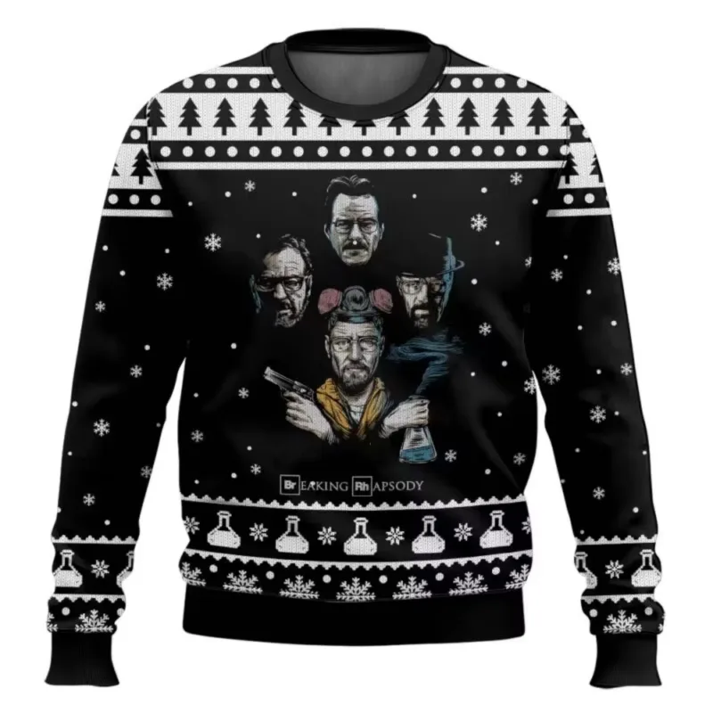 Let Him Cook Breaking Bad Movie 2026 New Christmas Happy Fashion Cartoon Men and Women Street Hip Hop Couple Sweatshirt