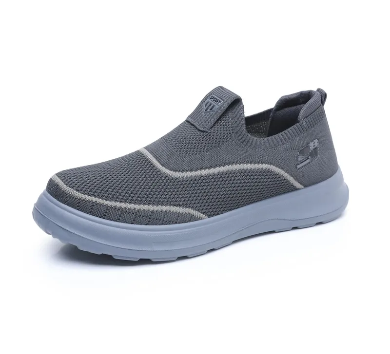 Men's Breathable Mesh Sneakers Lightweight Knit Upper Comfortable Soft Sole Non-slip Casual Walking Shoes Fashion Versatile
