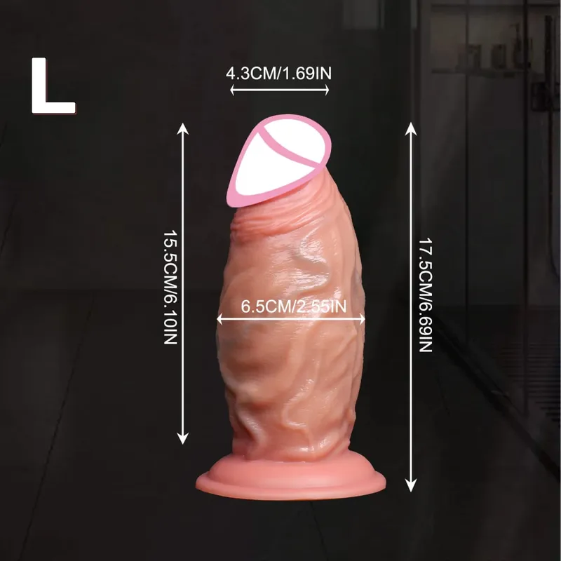5 Sizes Realistic Anal Dildo Soft Huge Penis Suction Cup Anal Sex Toys For Woman Vagina Adult Masturbator Cock Big Dick Buttplug