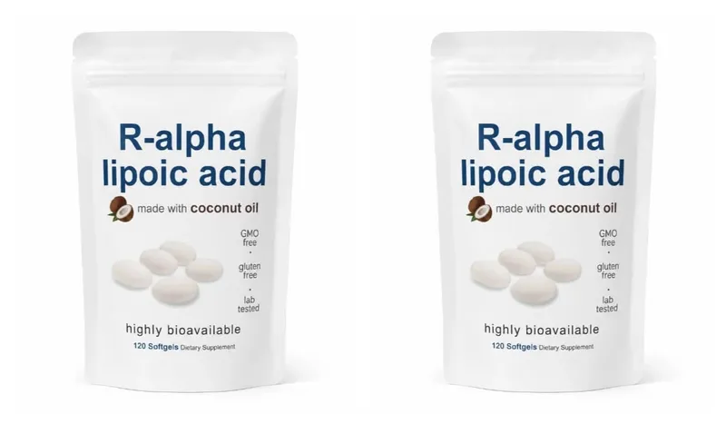 Alpha Lipoic Acid 600mg Softgels with MCT Oil Antioxidant Dietary Supplement Non GMO Gluten Free Soy Free 120 Softgels for Adult