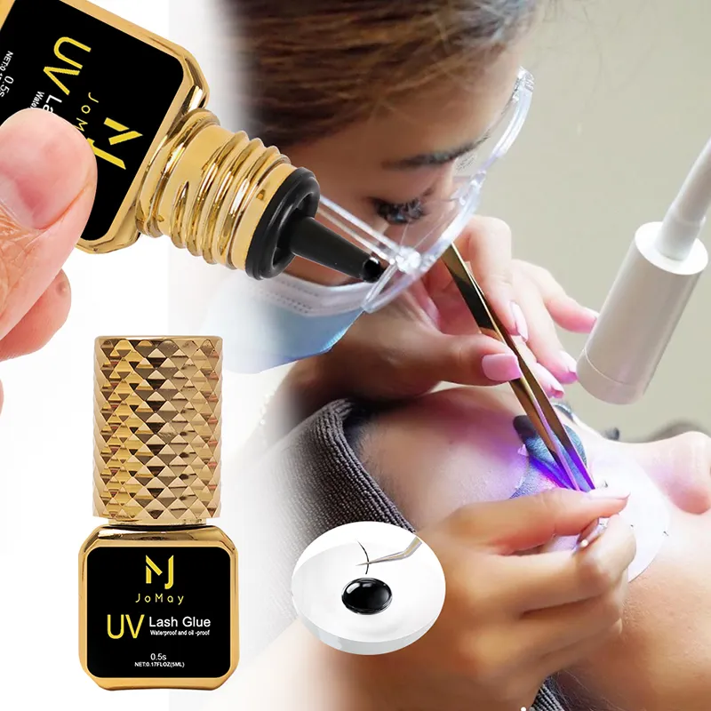 0.5Sec Eyelash Extension Glue Black Fast Dry UV Lashes Glue Black Eyelash Glue Lash Remover For UV Eyelash Extension