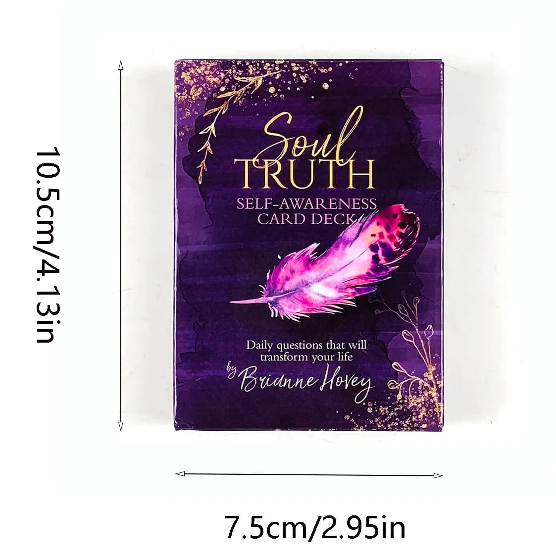 Soul Truth Self-Awareness Oracle Cards Daily Questions Cards for Self Reflection Meditation Spiritual Divination Game Cards