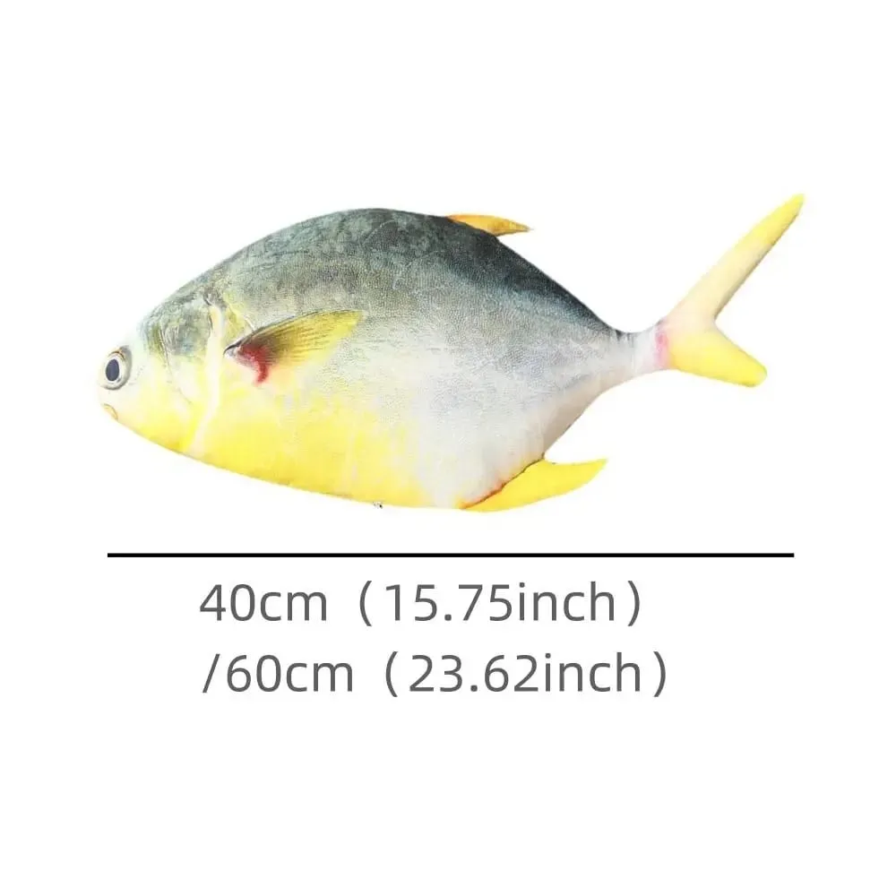 PP Cotton Simulation Sea Fish Stuffed Soft Sea Fish Stuffed Saury Salmon Fish Sleeping Pillow Girls Chrismas Gift