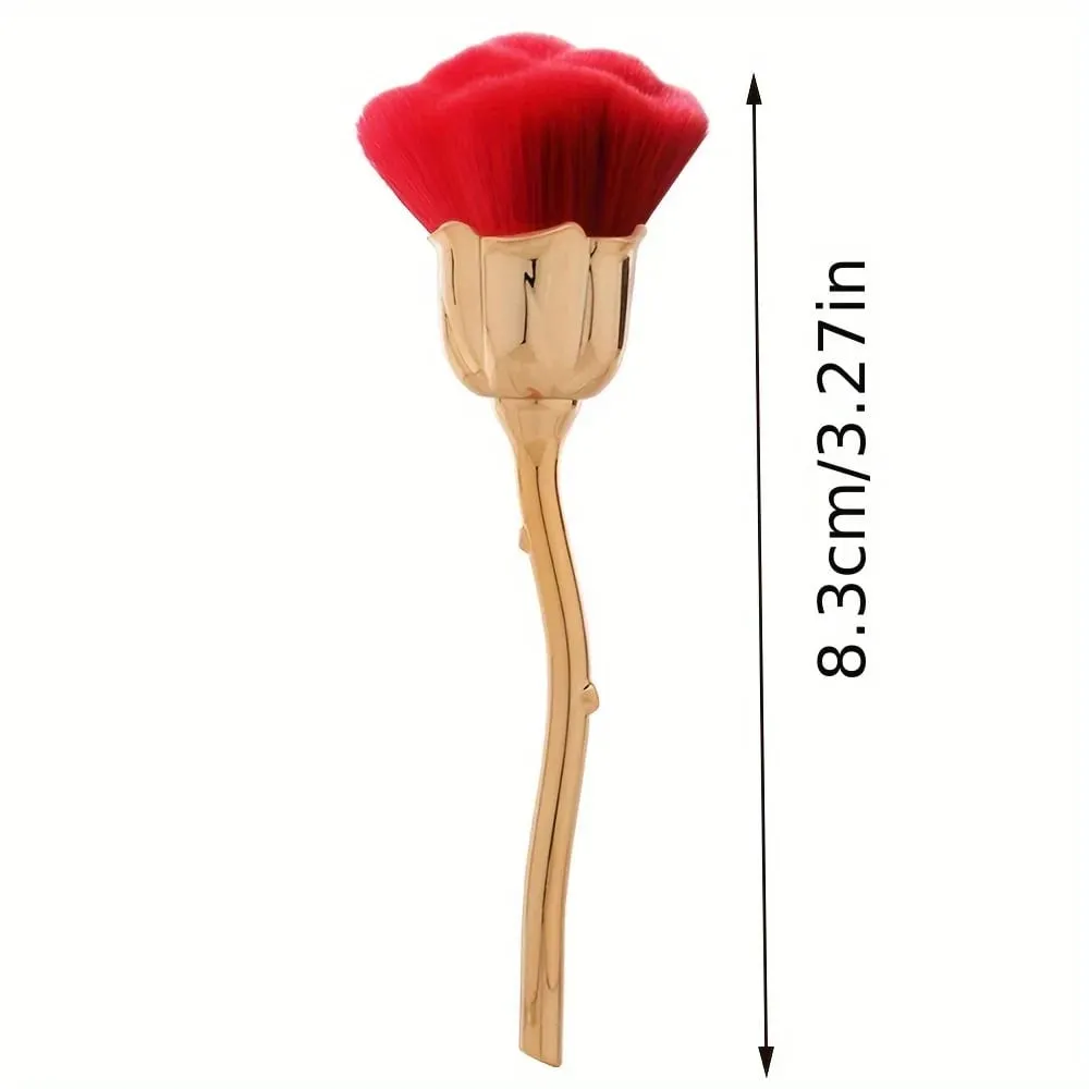 A Rose Shaped Nail Dust Brush Soft Bristles Makeup Foundation Make-Up & Powder Blusher Tools Foundation Make-Up Beauty Brush