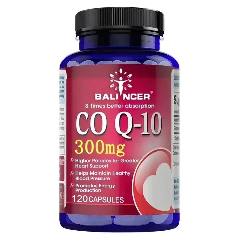 コエンザイム Q10 120 カプセルはエネルギーを提供しますビタミン健康食品オーガニック超高吸収率 COQ10 は血液の健康を助けます