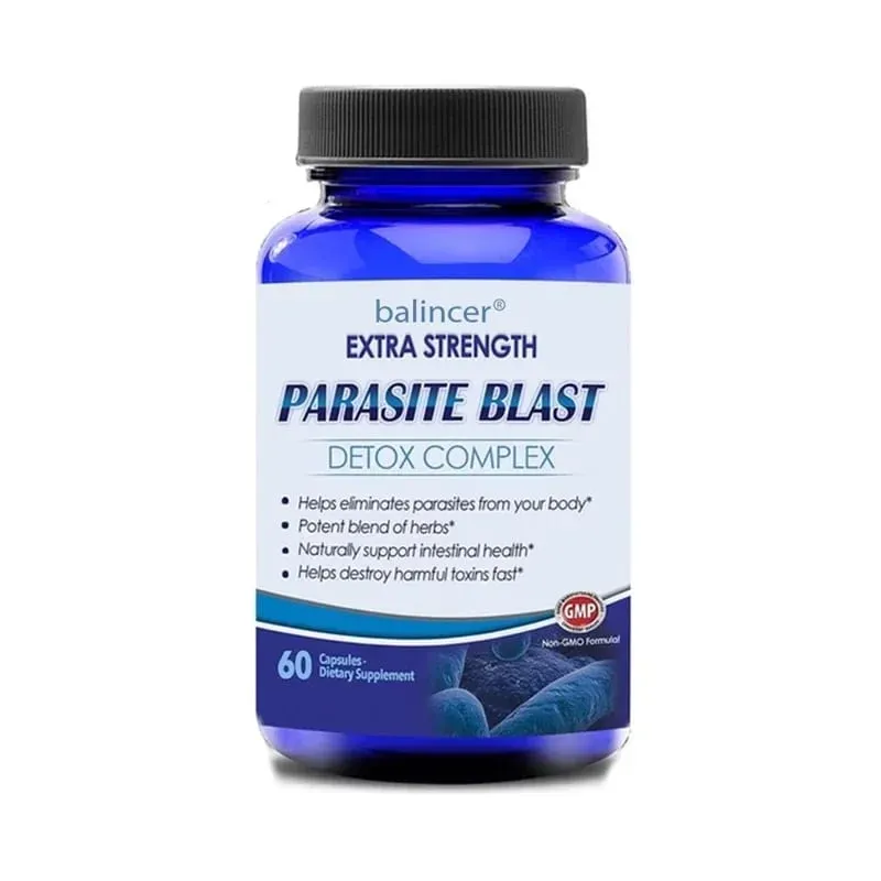 Parasit Detox Body Cleansing Complex med tranbärszink och vitlöksstöd Rengörande tarmhälsa Förbättra immunitetstillskott