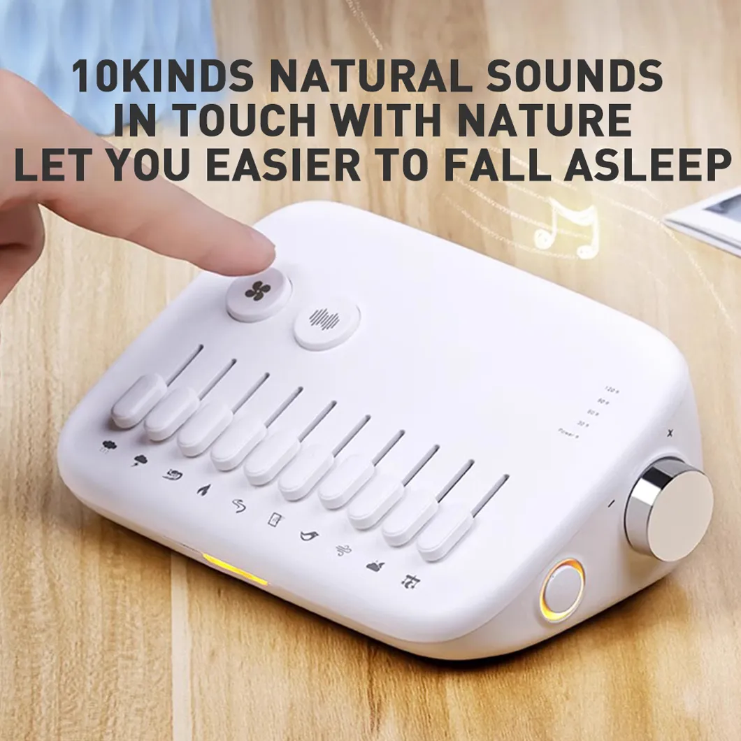 1pc Mini Sleep Sound Machine 10 Soothing Nature Sounds Portable Mini Sleep Sound Machine Noise Cancelling