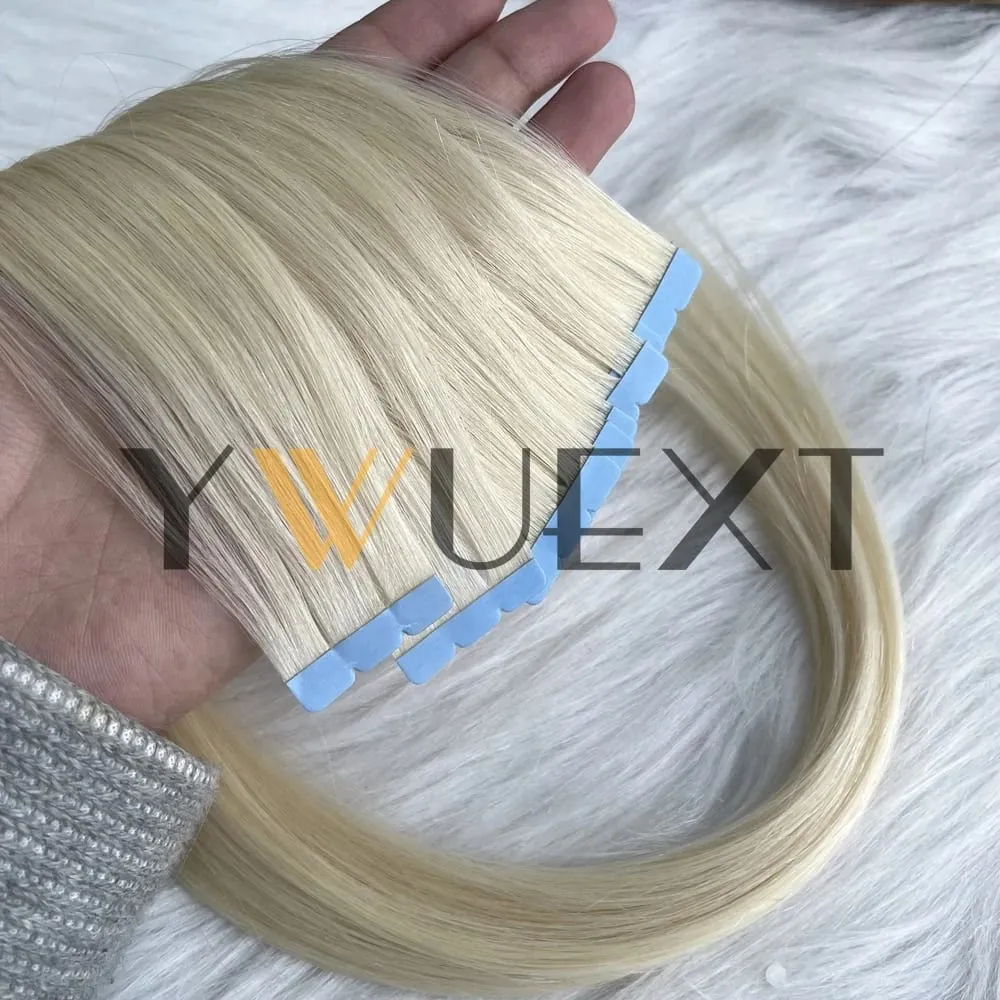 Mini Tape in Human Hair Extensions 12"-20" Straight Natural Black 1B# Machine Made Remy Hair 10pcs/pack Invisible Tape Hair for Women Black Friday