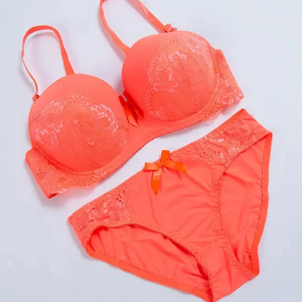 MOM Lady dentelle Push Up soutiens-gorge ensembles 32/70 34/75 36/80 38/85 40/90 42/95 C D E F G tasse culotte de sous-vêtements femmes Sexy Lingerie soutien-gorge B04