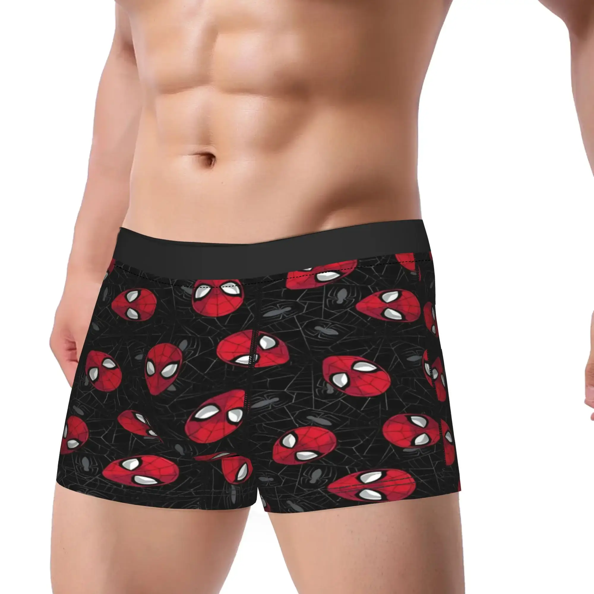 S-Spiders Heroes Underwear Men Shorts Briefs Classic Trunk Quality Printing Plus Size Underpants