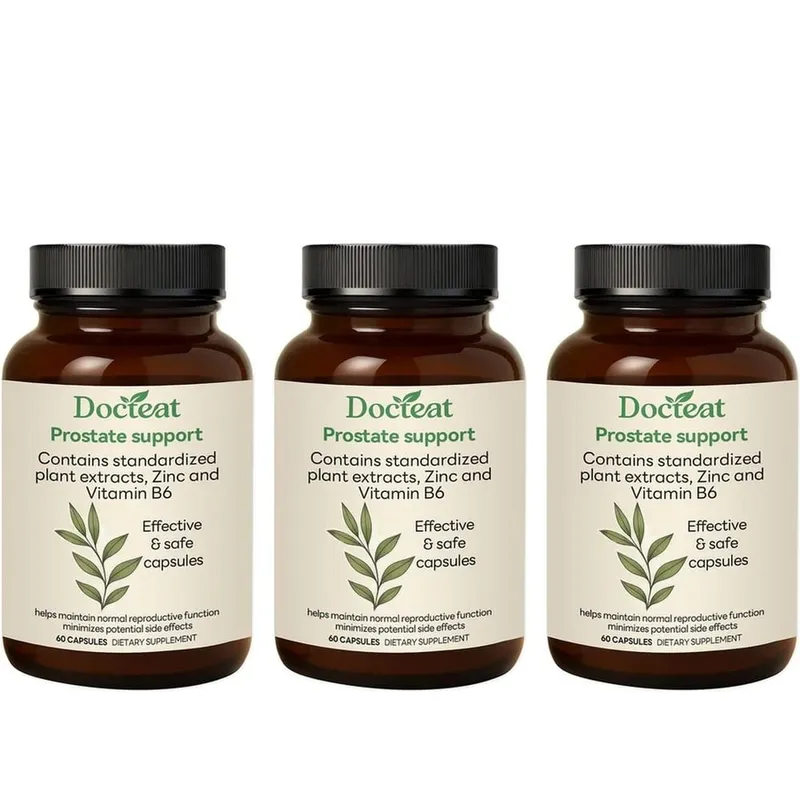 Prostate Support Capsules with Zinc and Vitamin B6 Saw Palmetto and Stinging Nettle Extracts for Support 60 Capsules