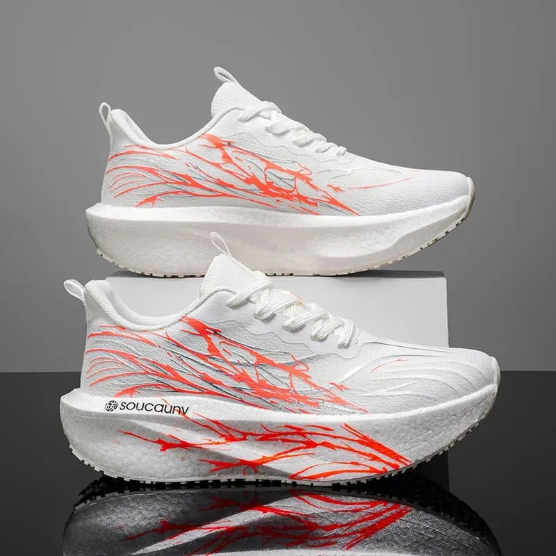 Running Shoes Men Marathon Carbon Board Speciality Sports Breathable Lightweight Women's Comfortable Athletic Nonskid Sneakers