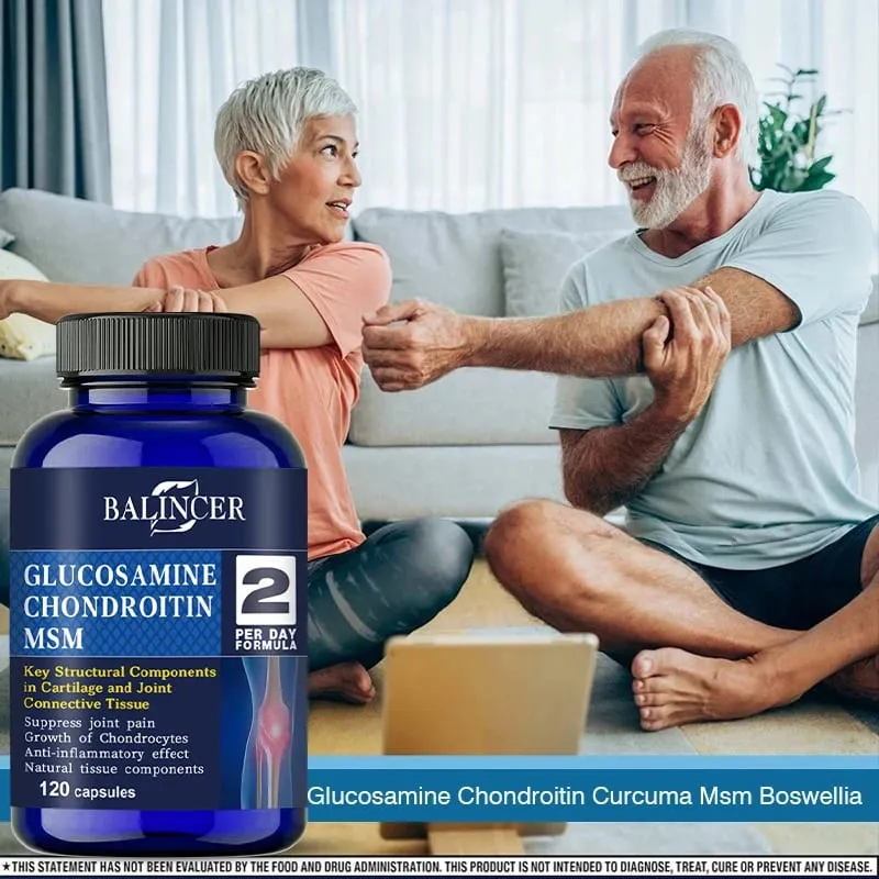 Glucosamine & Chondroitin & MSM 3-in-1 - Antioxidant Joint Health Support for Bone and Cartilage Health