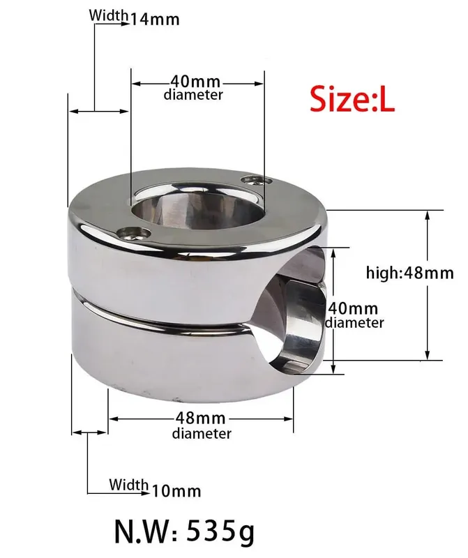 Sex Toys for Men Cock Lock Ring Testis Weight Stretchers Scrotum Pendant Ball Penis Trainer Restraint Stainless Steel Sexy Rings