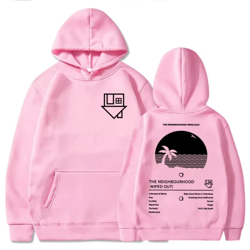 Album Wiped Out Printing Hoodies NBHD The Neighbourhood Band Sweatshirts LongSleeve Hooded Pullovers environmental protection