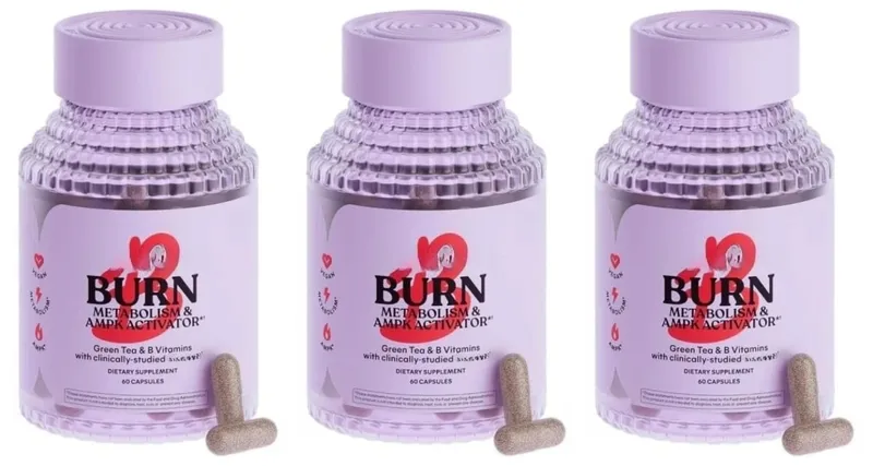 Belly Fat Burning Metabolism AMPK Activating Supplement for Men Women Actiponin Gynostemma Vitamins B6 B12 60 Capsules