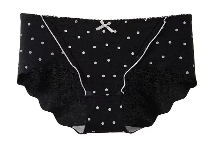 Ensemble Soutien-Gorge French Coquette à Pois Sans Armature Effet Push Up Pour Petite Poitrine Forme Pêche Confortable et Sexy