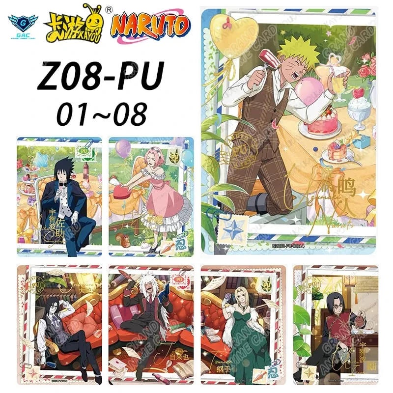 Kayou Naruto New T4W8 T2W9 Anime Rare Card Full Series ASP BP PU HR AR CR MR UR Complete Set Anime Collection Card Kids Toy Gift