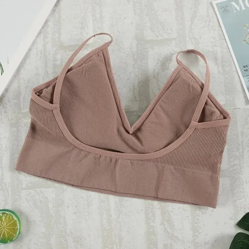 2 Pcs Bra Set Underwear Set Women Panties Sexy G-String Seamless Bralette Female Lingerie Soft Tank Crop Top 2026 New