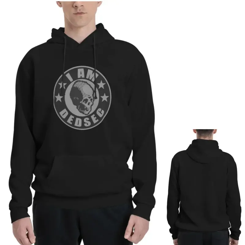 I Am Dedsec Hoodies Men's Women Casual Pullover Sweatshirt Hip Hop Long Sleeve Hooded Autumn Winter