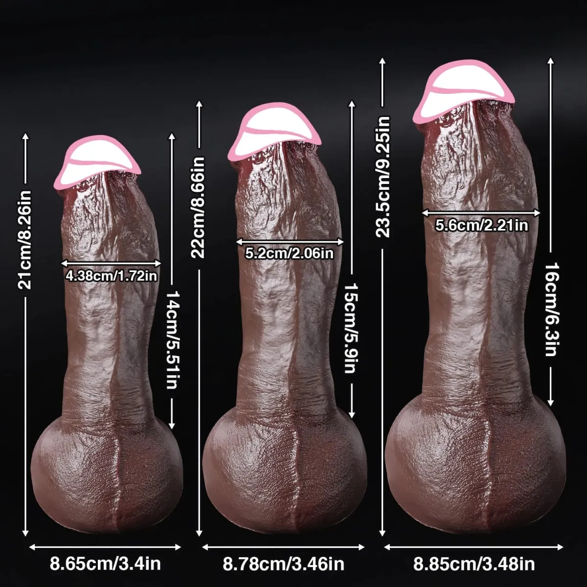 ราคาถูกผิวนุ่มรู้สึกสมจริงหนาDildoเกย์MasturbatorsซิลิโคนDickถ้วยดูดขนาดใหญ่Penis Anal Plugเพศของเล่นสำหรับผู้ชายผู้หญิง