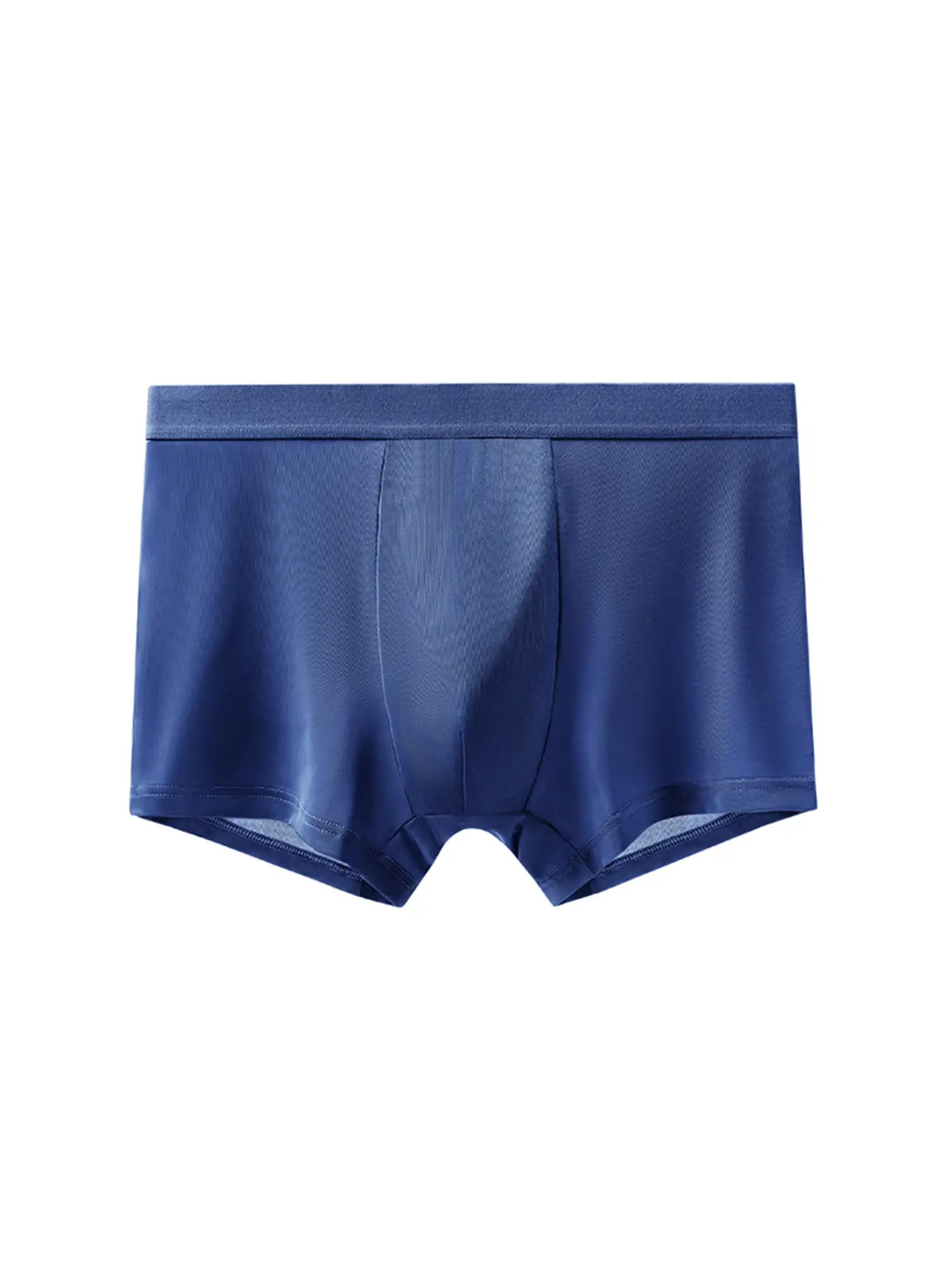 4pcs Luxury Summer Smooth Cool Satin-like Men's Boxer Shorts Underpants Breathable Crotch Male Underwear Panties Boxer Brifes