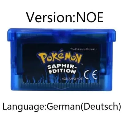 GBA Game Pokemon Series Video Game Cartridge Console Card Pokemon Emerald FireRed Ruby LeafGreen Sapphire Multi-language