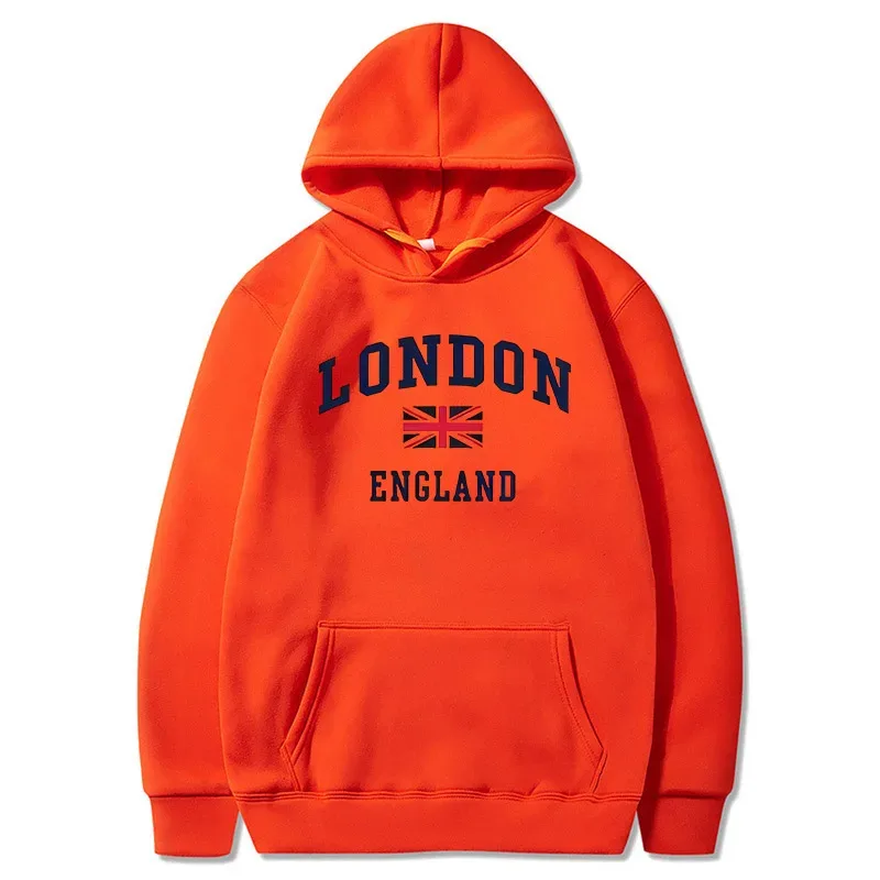 London Inggris Hoodie Pria Berkerudung Kaus Musim Dingin Musim Gugur Bulu Olahraga Luar Ruangan Kasual Pullover Pria Wanita Pakaian Hoodie