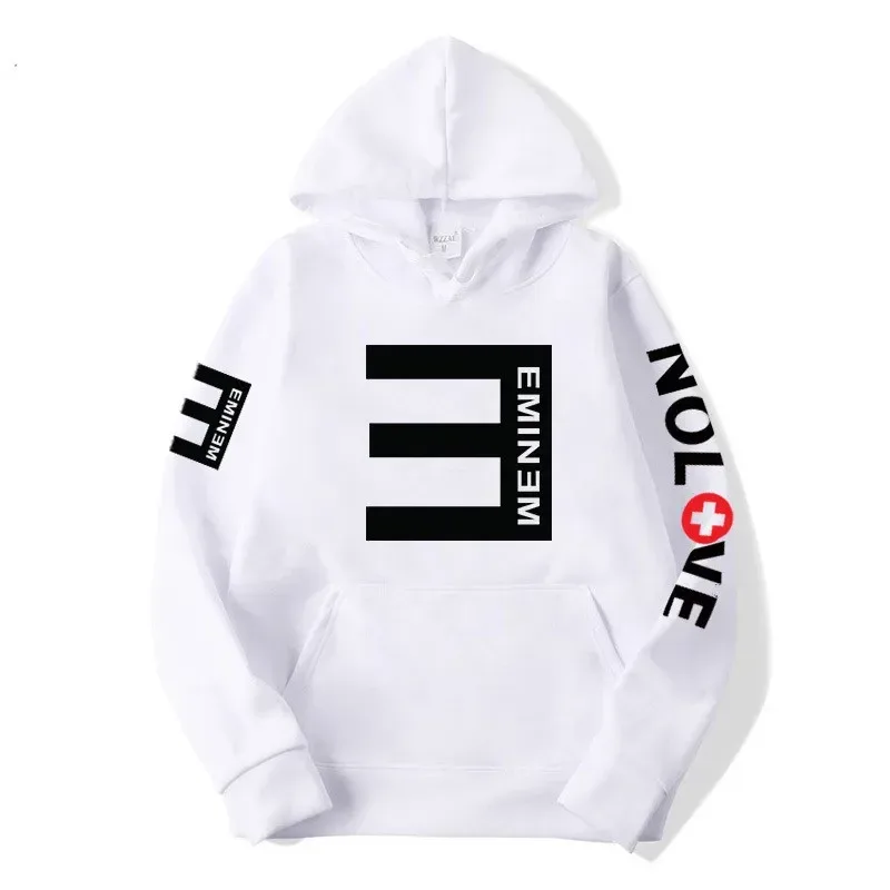 Eminem “No. 3” Tour Hoodie — Hip-Hop Streetwear / Unisex Harajuku-Style Sweatshirt (Autumn/Winter)