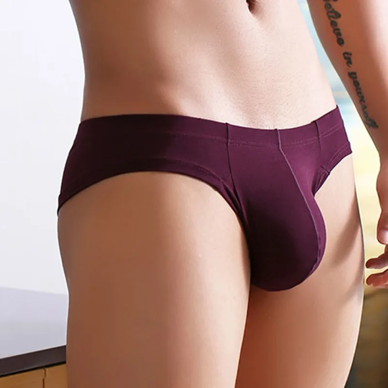 Sexy Mens Slip Cueca U Convex Underwear Breathable Low Waist Soft Briefs Lingerie High Fork Panties Underpants Calzoncillos — image 5