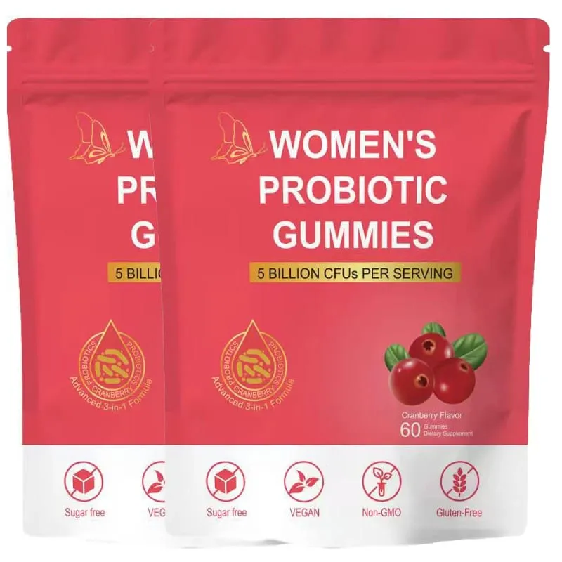Women Probiotic Gummies - Premium Feminine Balance Gummies - for Women's Health & Wellness - Immune Support - Vegan Gluten-Free