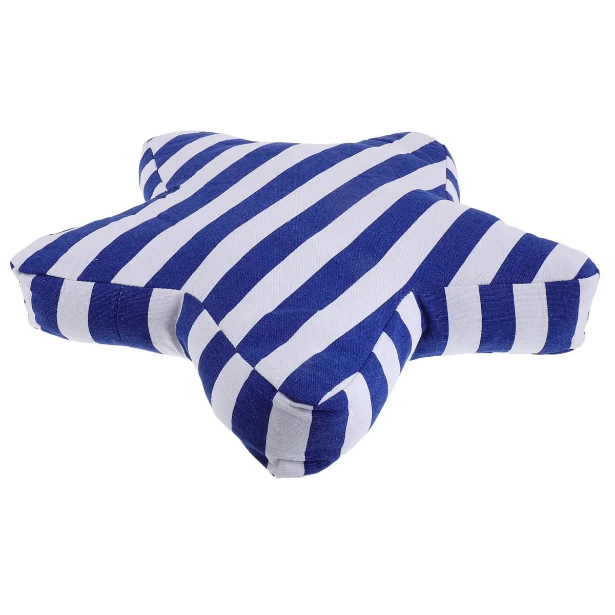 Striped Nautical Star Pillow Mediterranean Style Canvas Star Cushion for Sofa Bed Outdoor Coastal Home Decor Accent Pillow