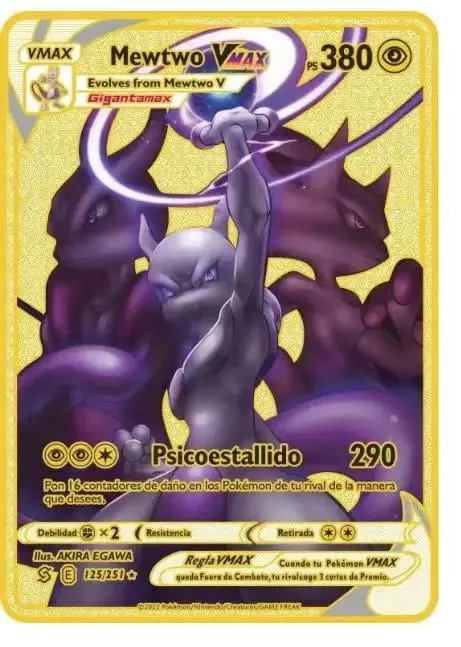 Pokémon Vmax Pokemon Cards Vstar GX V English Metal Card Anime Charizard Mewtwo Blastoise Shiny Letters Game Collection Card Toy