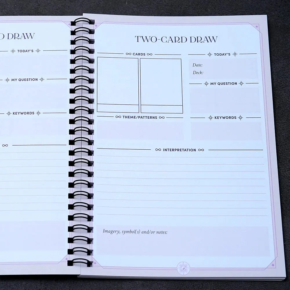 Tarot Journal 68 Pages Card Readings Spreads Major Arcana Cards Study Sheet Tarot Reading Mental Healing Decision-Making Astrolo