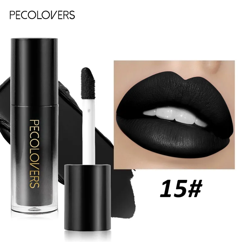 Brilho labial de veludo fosco, múltiplas cores, à prova d'água, de longa duração, copo antiaderente, batom suave para aplicar alta renderização de cores