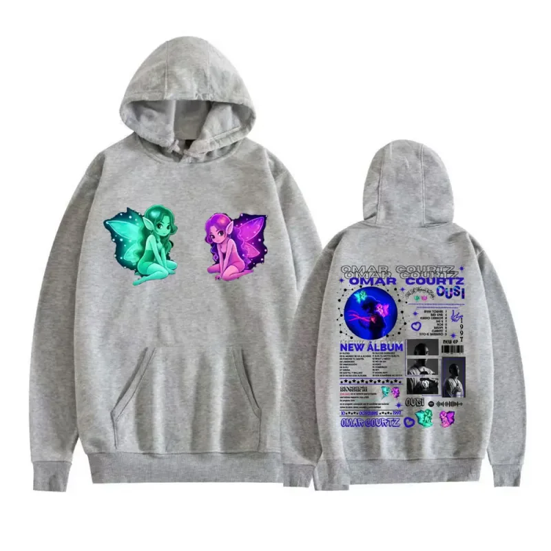 Omar Courtz Por Si Manana No Estoy 2026 New Album Cover Hoodies Harajuku Hip Hop Sweatshirts Men Women Casual Fleece Pullovers