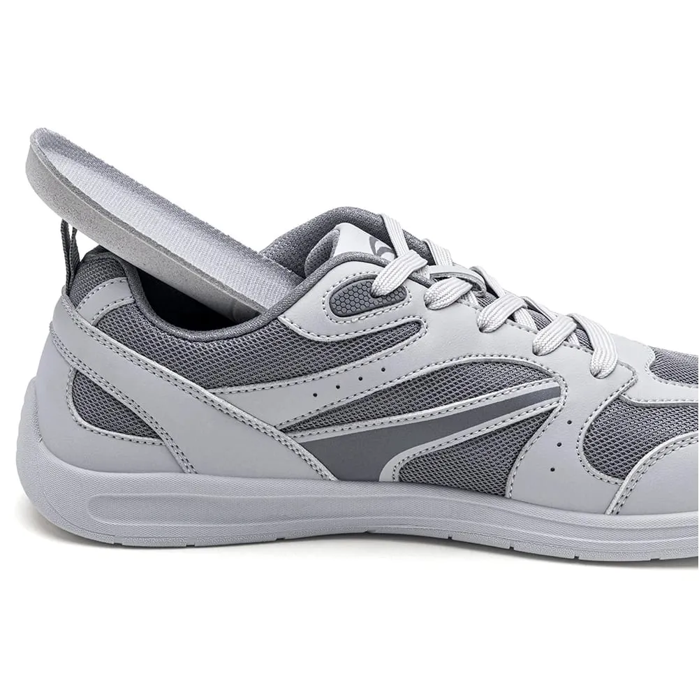 Wide Width Shoes Unisex Flexible Lightweight Lace Up Sneakers Cross Casual Walking Shoes