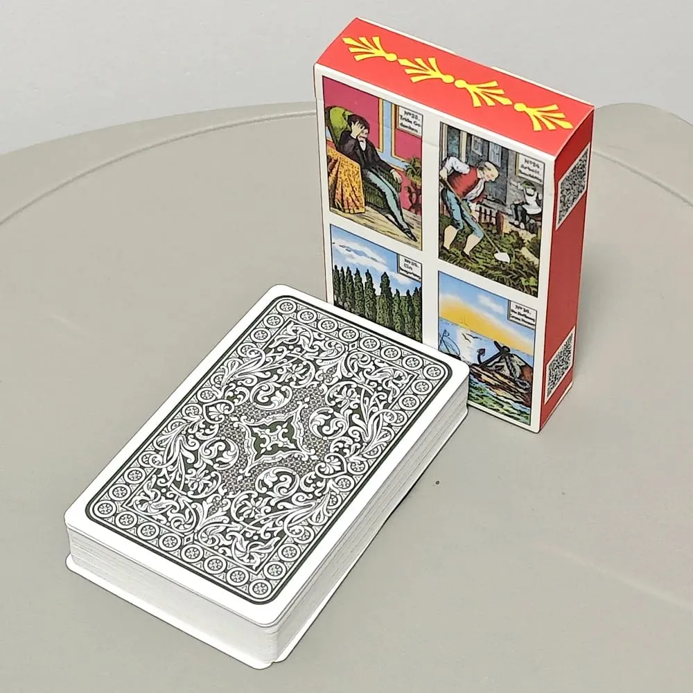 Kipper Wahrsagekarten Cards-36Pcs Vintage German Biedermeier Style Oracle Cards for Fortune Telling & Divination German Version