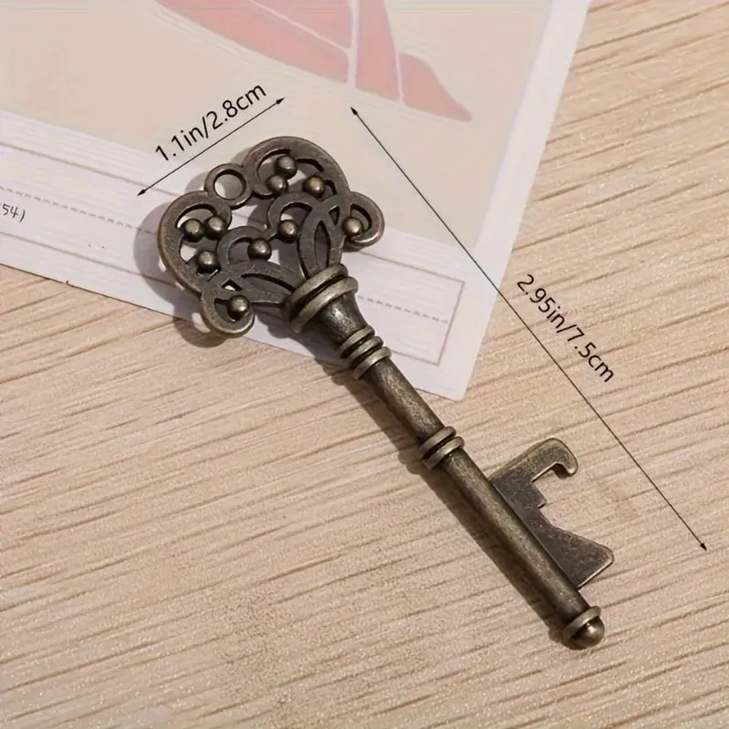 1pc Bottle Opener Vintage Crown Key Shape Bottle Opener Suitable For Bar Or Household Barware Tool Wedding Gift Kitchen Gadget