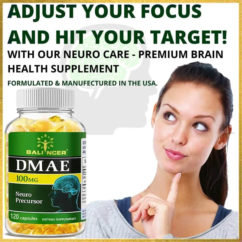 Nootropic Brain & Focus Supplement - Improve Memory Mental Focus Cognitive Function for Brain Heart Health